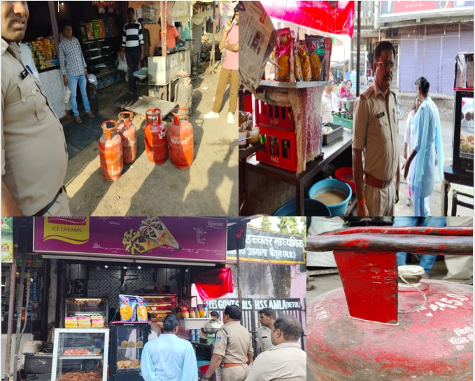 A joint team of police and food department launched a catch operation.