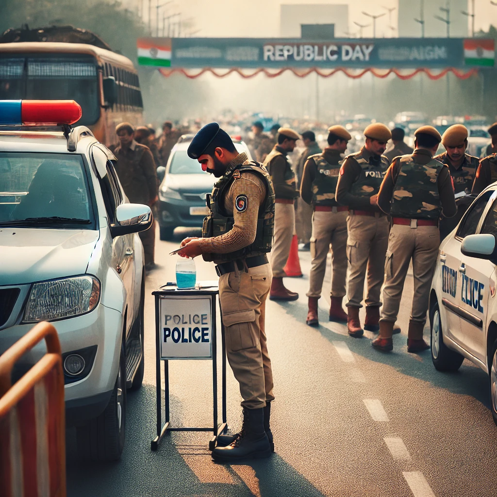 Rangnathnagar Police conducting a special campaign ahead of Republic Day to maintain peace and security.