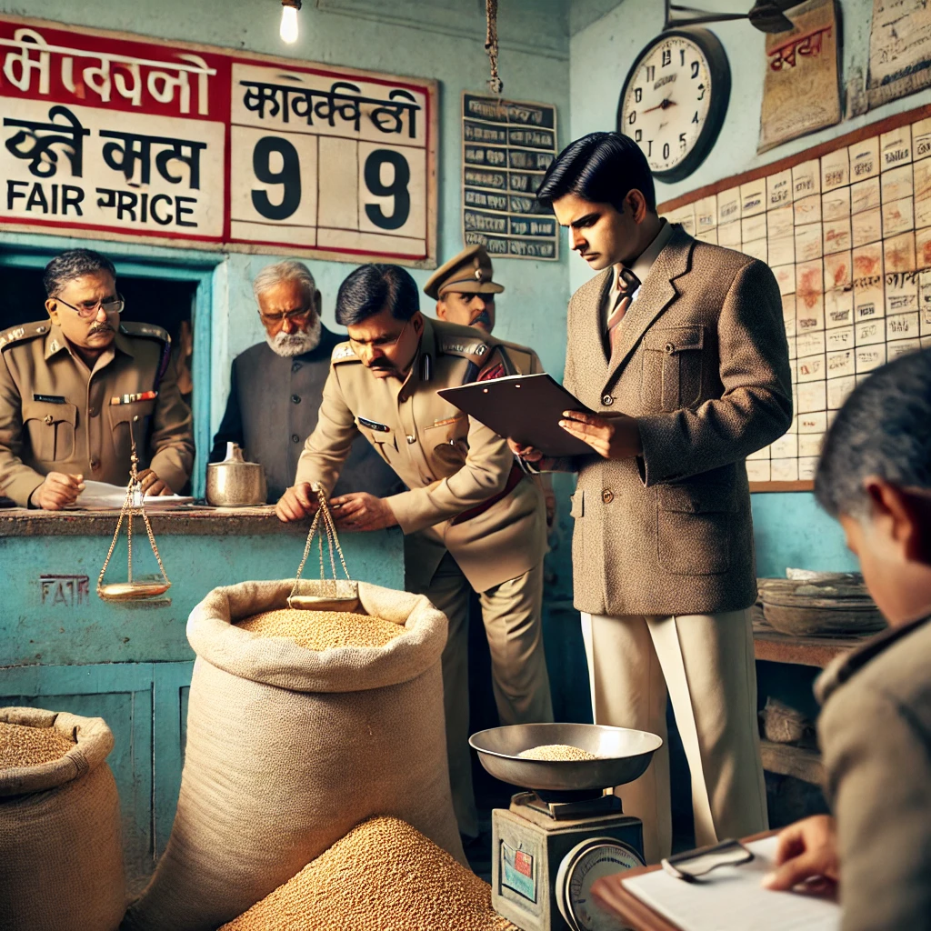 कटनी में उचित मूल्य दुकान पर 7.88 लाख रुपये के खाद्यान्न घोटाले की जांच जारी।