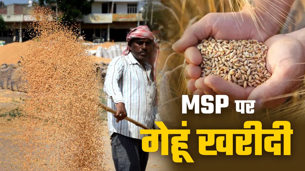 Farmers registering for wheat procurement at MSP in Madhya Pradesh, ensuring fair pricing and government support.