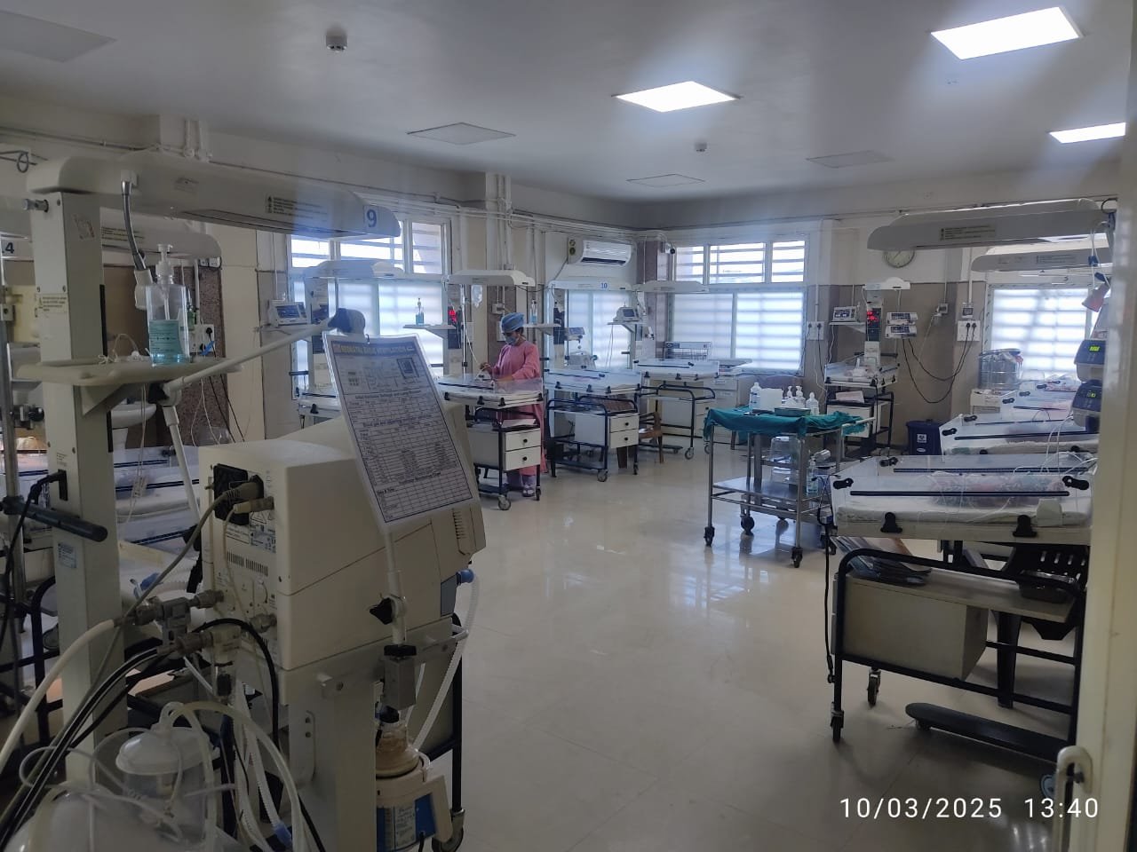 Special Newborn Care Unit (SNCU) at Katni District Hospital providing critical care for infants.