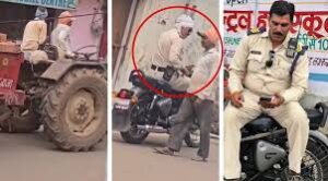 Police constable caught taking bribe from tractor driver in Gwalior