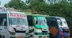 कटनी में RTO की कार्रवाई के तहत 7 अवैध बसों को जब्त किया गया.