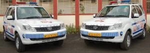 Dial 112 Bolero Vehicle with GPS for Emergency Police Service in Madhya Pradesh