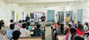 Teachers attending Saksham life skills training in Karanjiya, Dindori, August 2025, guided by master trainers – mpsamwad.com