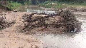 Illegal sand mining in Katni’s Umar river under sarpanch protection, villagers protest, transformer under threat – mpsamwad.com news report.