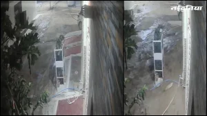 Damaged water pipeline explosion in Gwalior residential area exposing poor municipal infrastructure quality