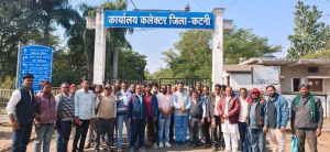 Farmers protesting against unfair paddy procurement system in Katni, Madhya Pradesh